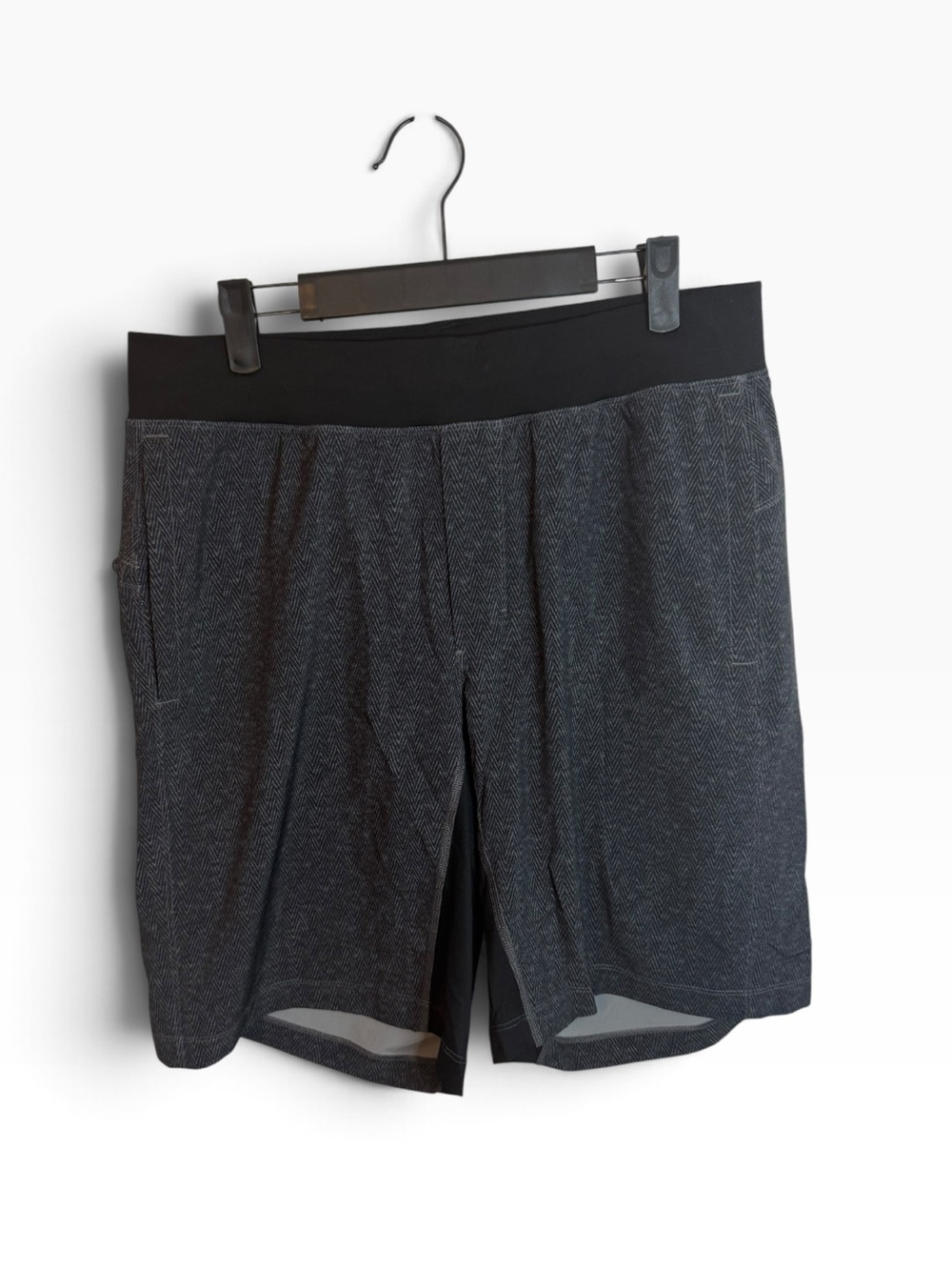 Lululemon Gray Herringbone THE 9” Shorts